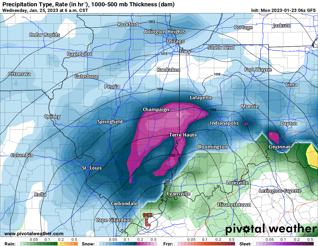 Winter storm taking aim on Pana